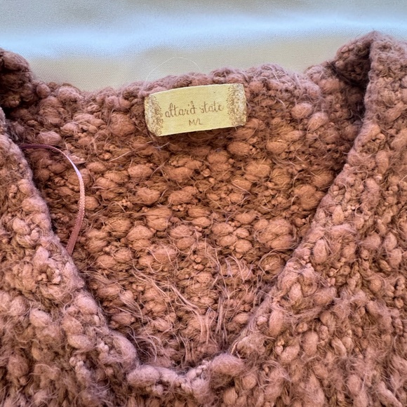 Altard State Rose Pink Plush Sweater Size M/L - Picture 3 of 7